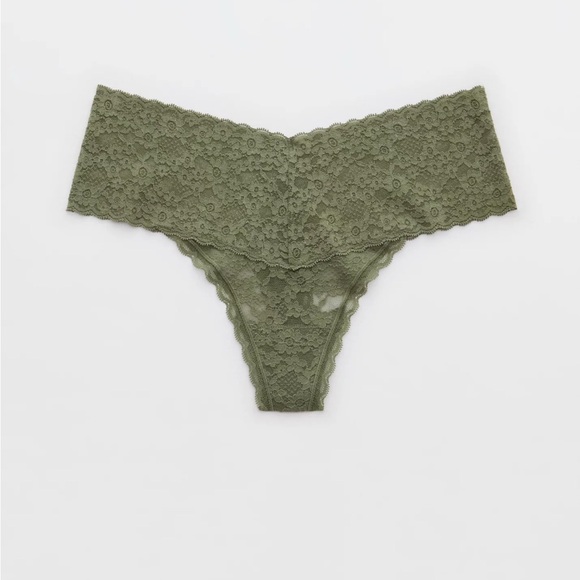 Aerie Vintage Lace Thong Panties Bundle of 6 NWT L - Picture 5 of 9